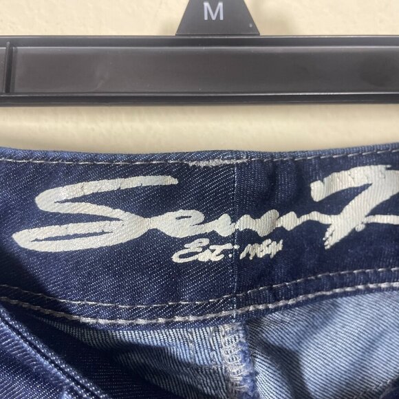 Seven Women's Baby Boot Cut Jeans Studded Pockets Low Rise Size: 30 - Picture 4 of 7